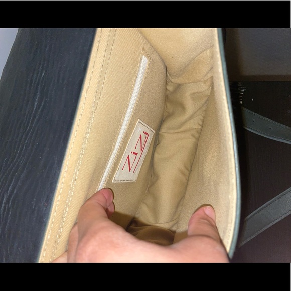 Gray Leather Crossbody Bag - Picture 5 of 5